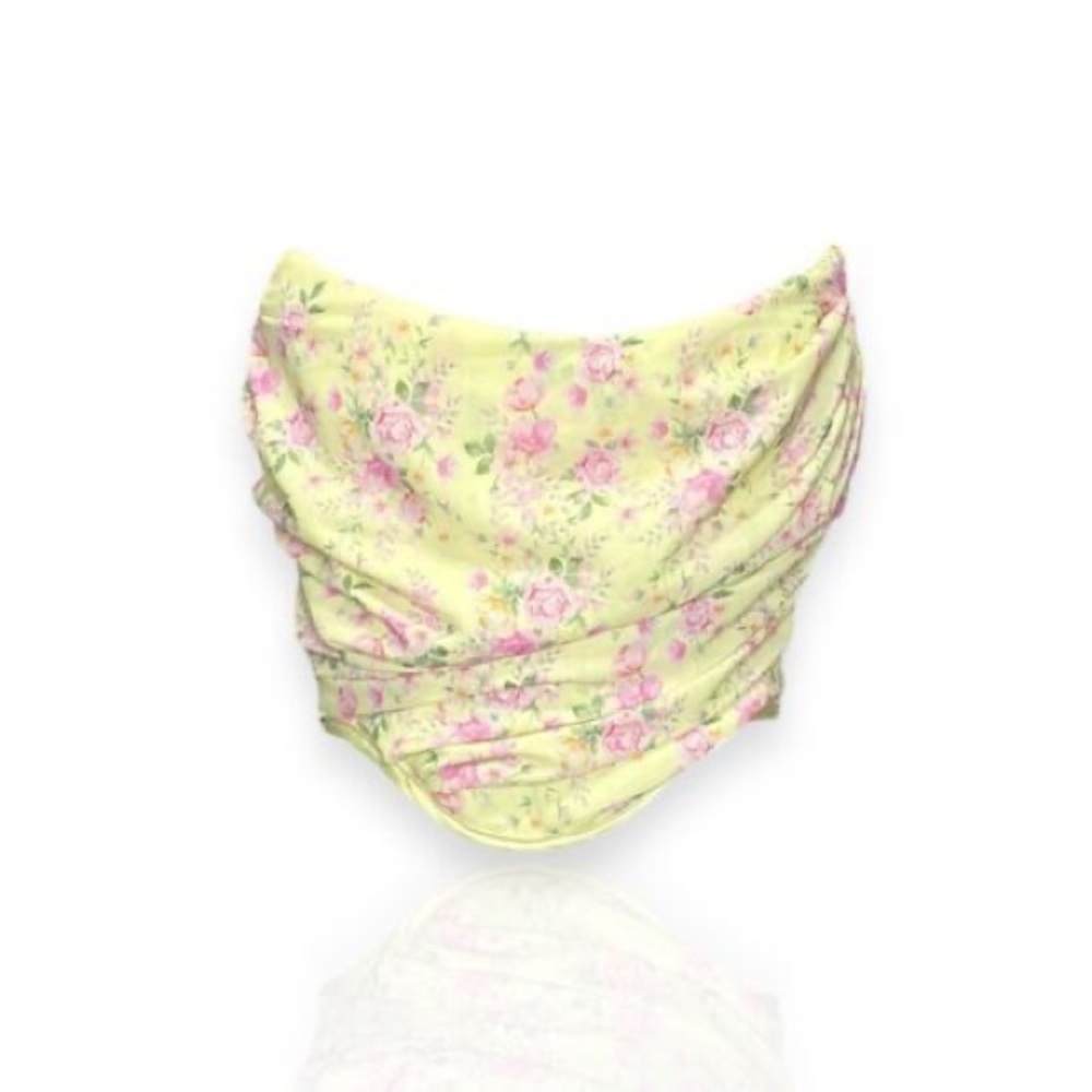 Vivian lemon floral corset